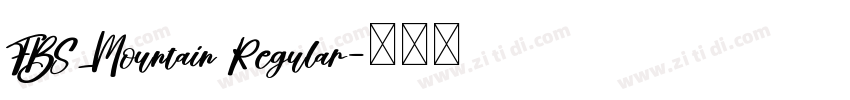 FBS_Mountain Regular字体转换 FBS_Mountain Regular字体转换